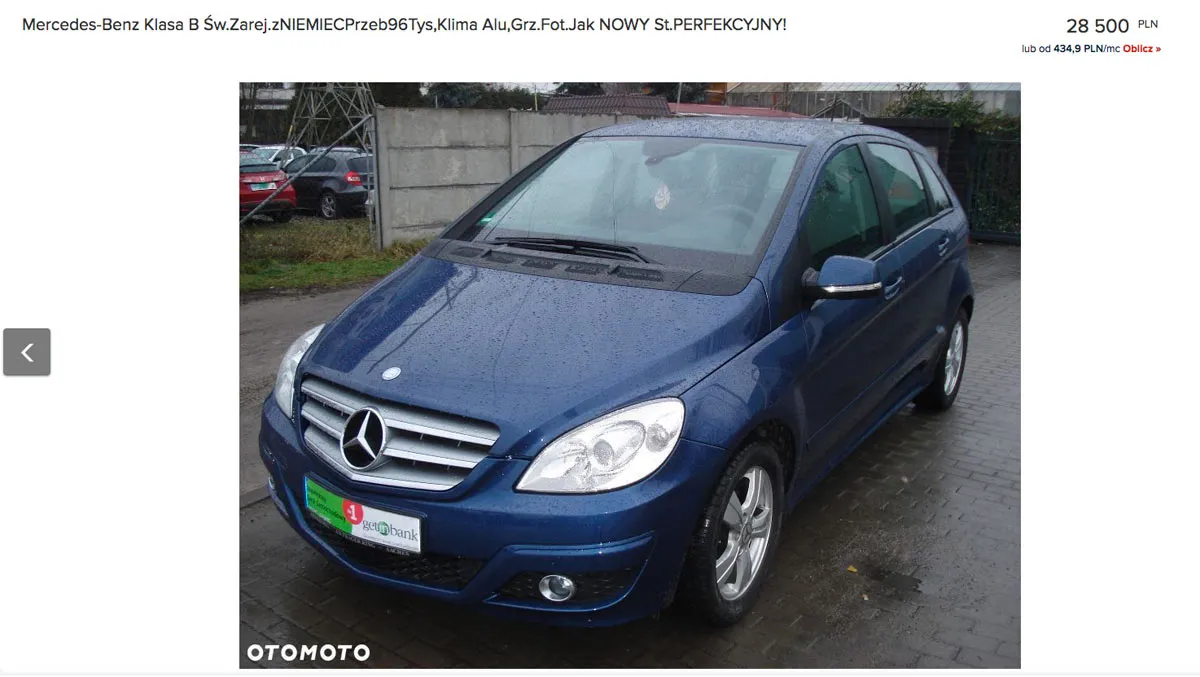 Mercedes klasy B 