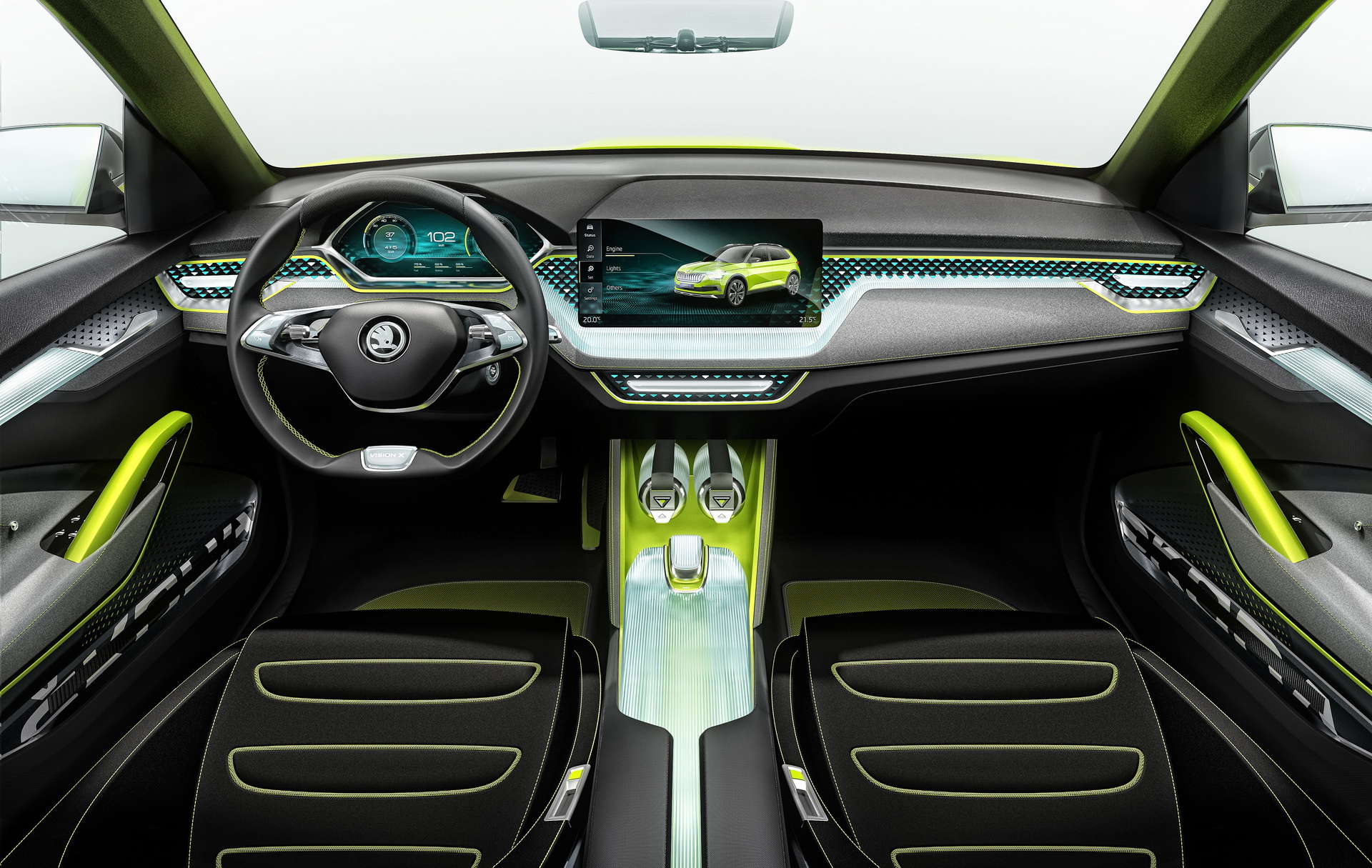 Skoda Vision X wnętrze 