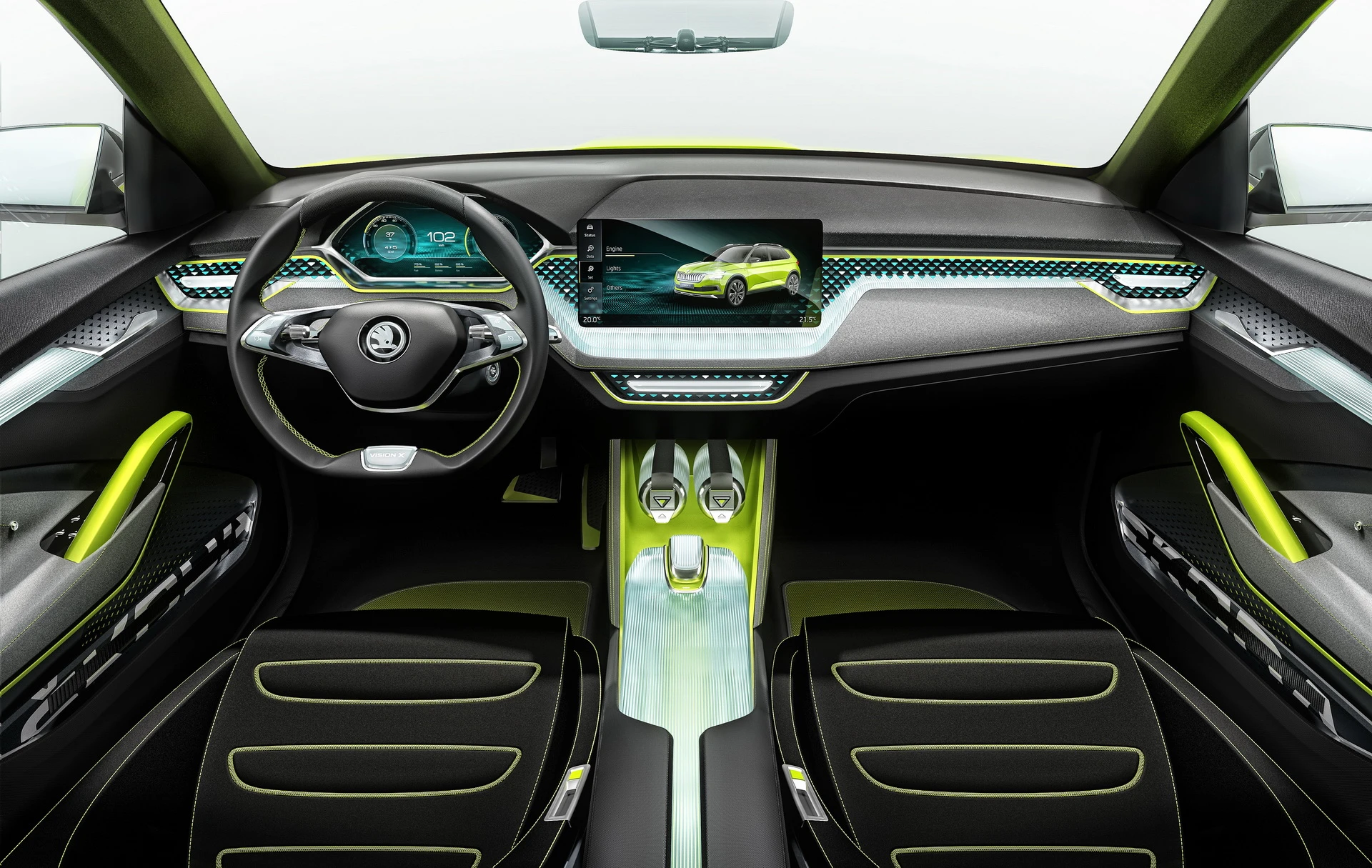 Skoda Vision X wnętrze 