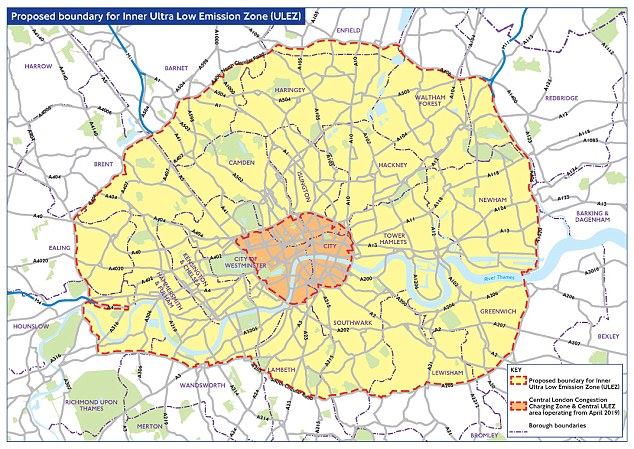 Mapa Londynu 