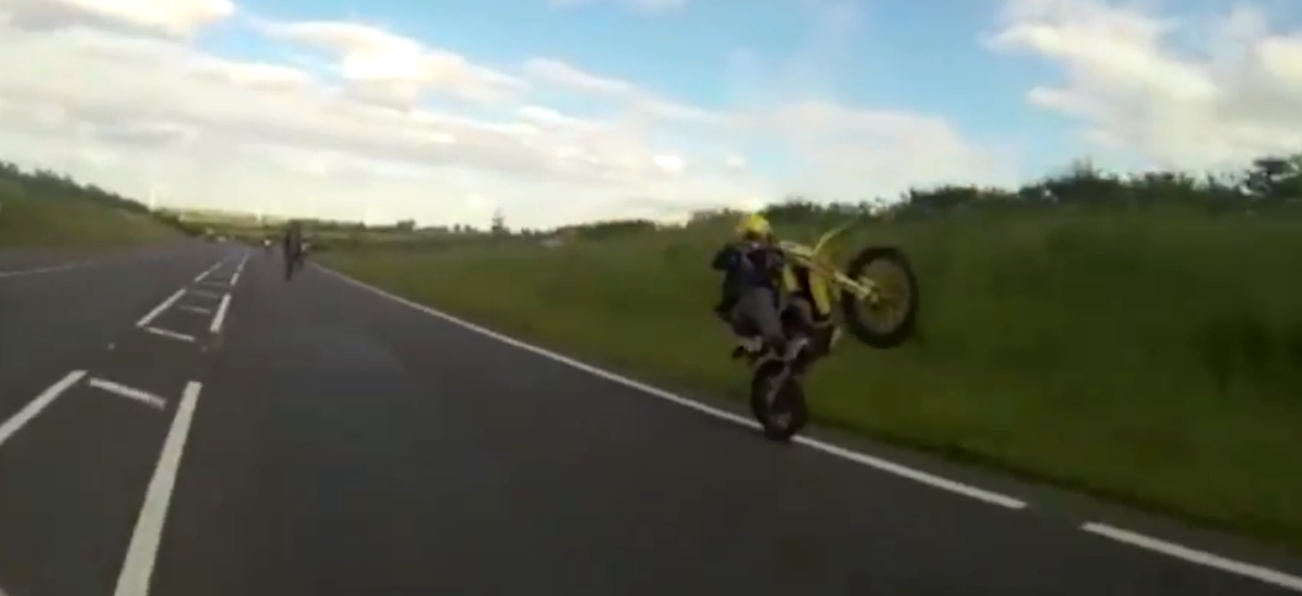 motocyklista aresztowany