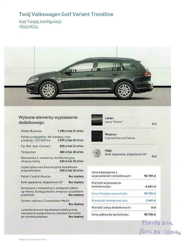 nowy volkswagen golf 