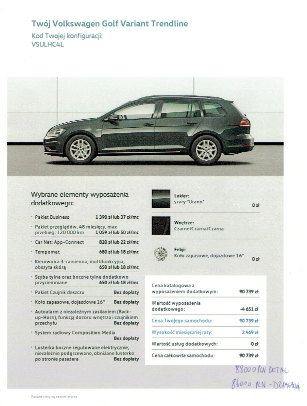 nowy volkswagen golf 