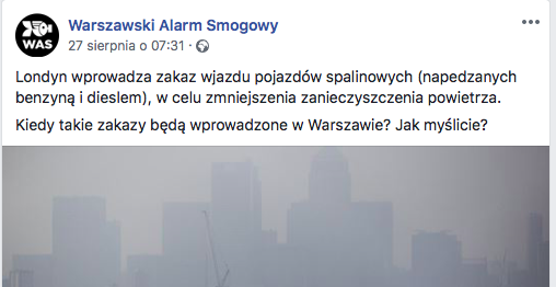 zakaz jazdy samochodem londyn 