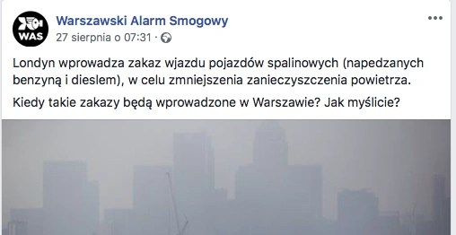 zakaz jazdy samochodem londyn 