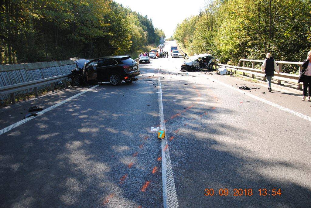 wypadek słowacja porsche