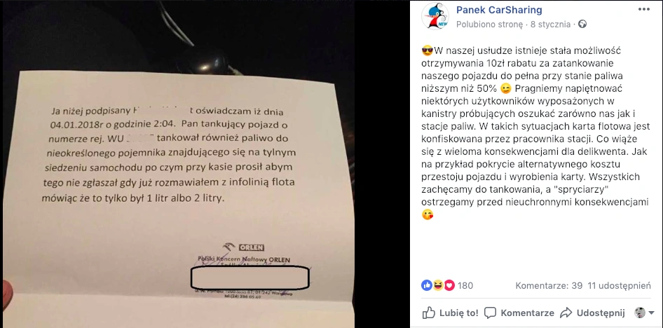 tankowanie panek cs