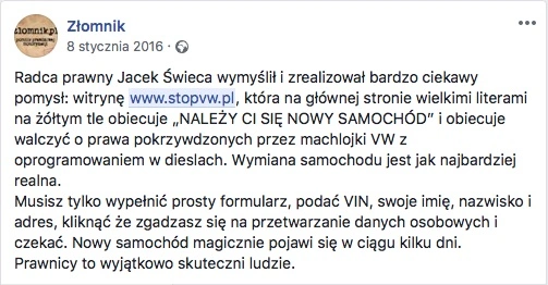 stowarzyszenie stop vw 