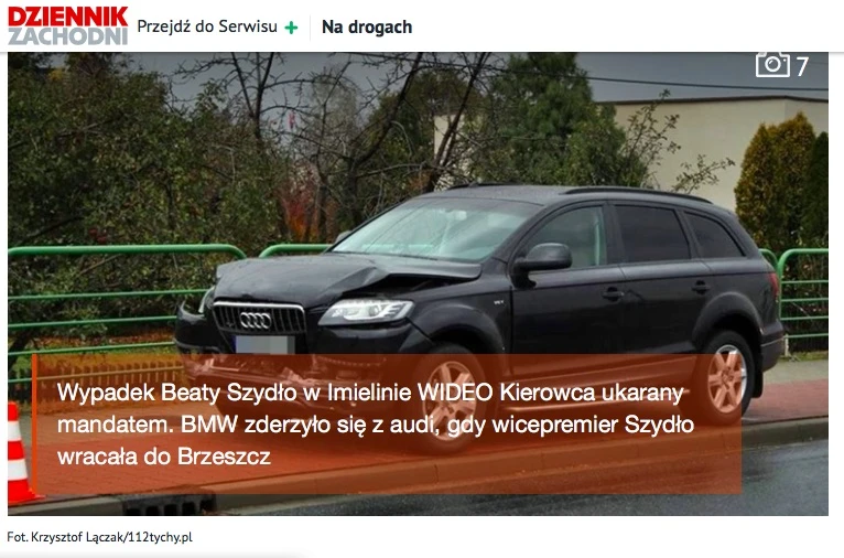 wypadek beaty szydło