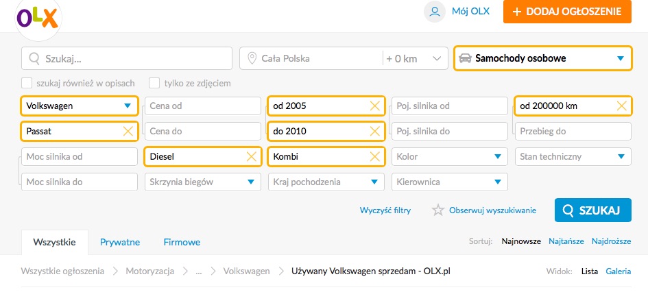 przegląd ofert 