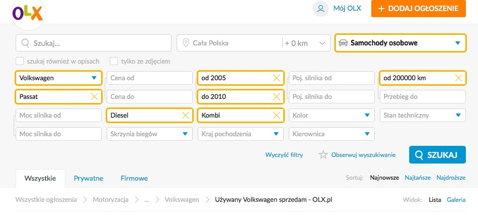 przegląd ofert 