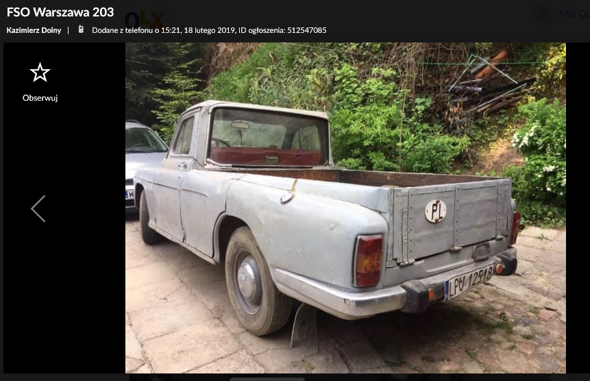 fso warszawa pick-up 