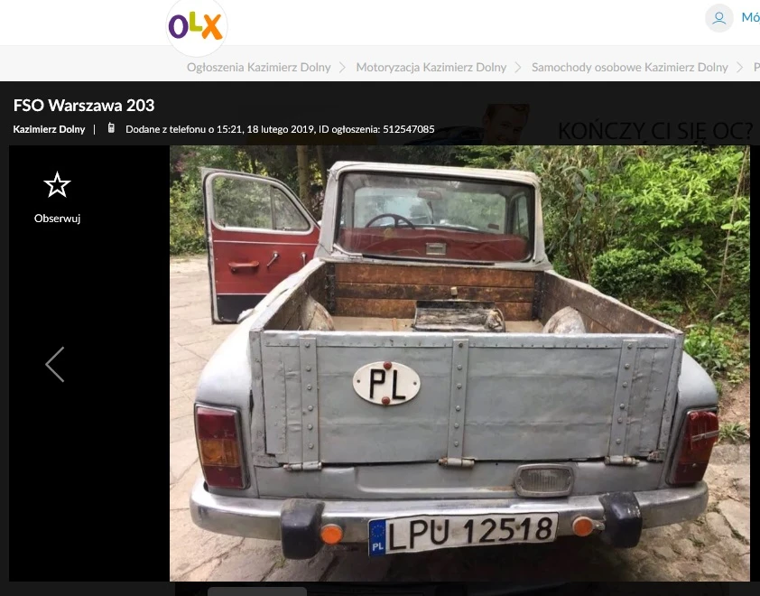 fso warszawa pick-up 