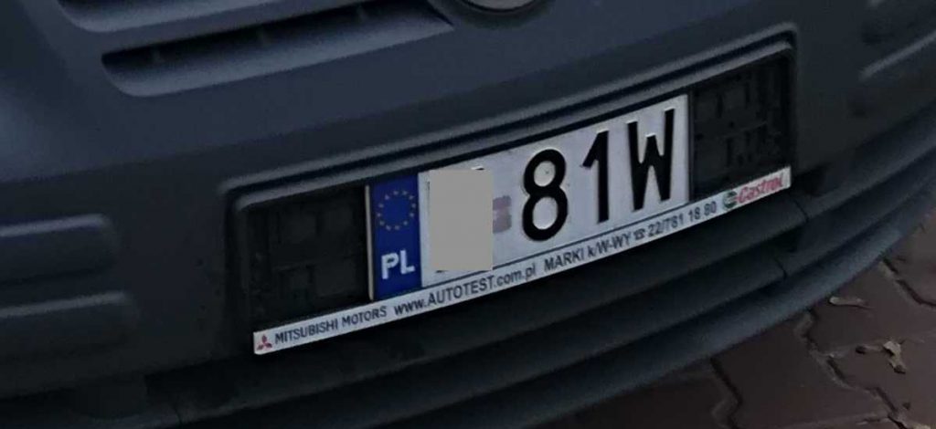 małe tablice rejestracyjne 