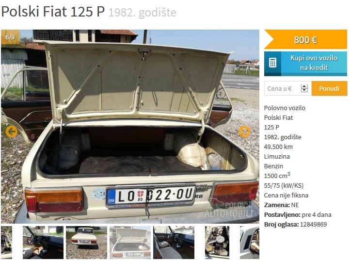 polski fiat 125p import