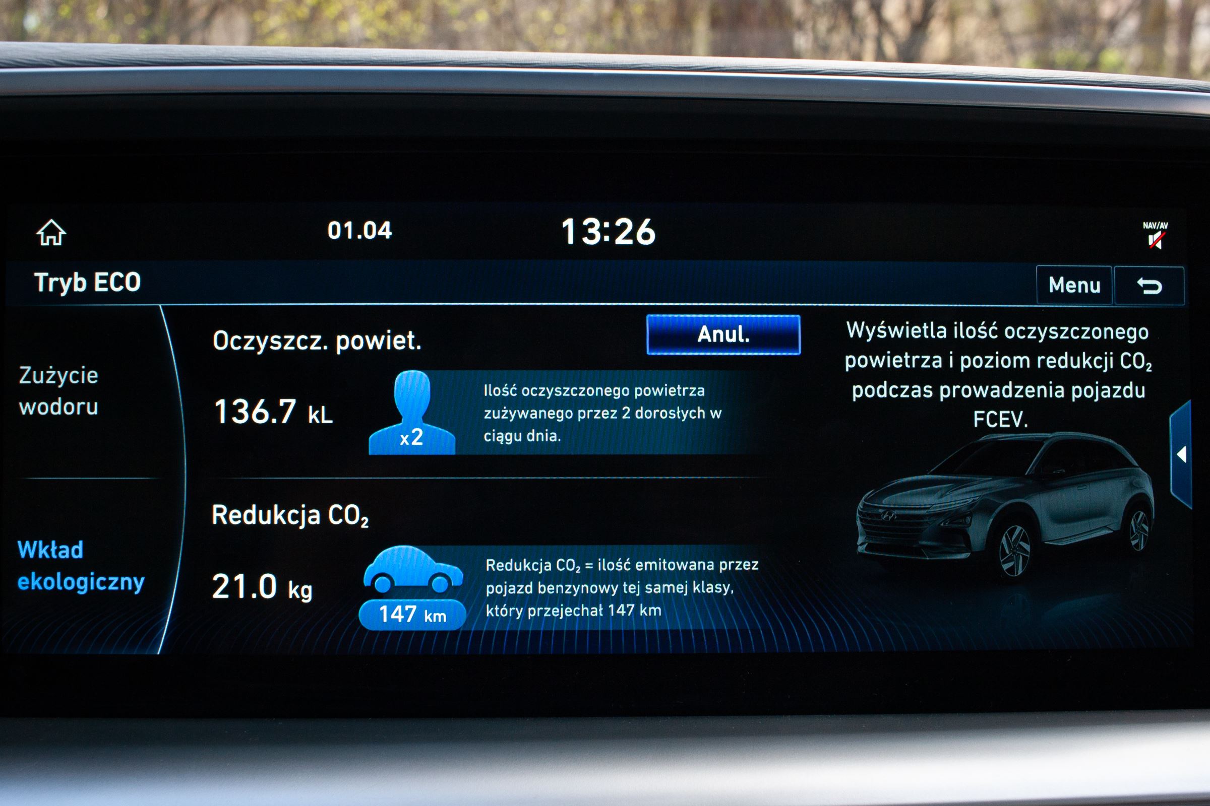Hyundai Nexo test Polska