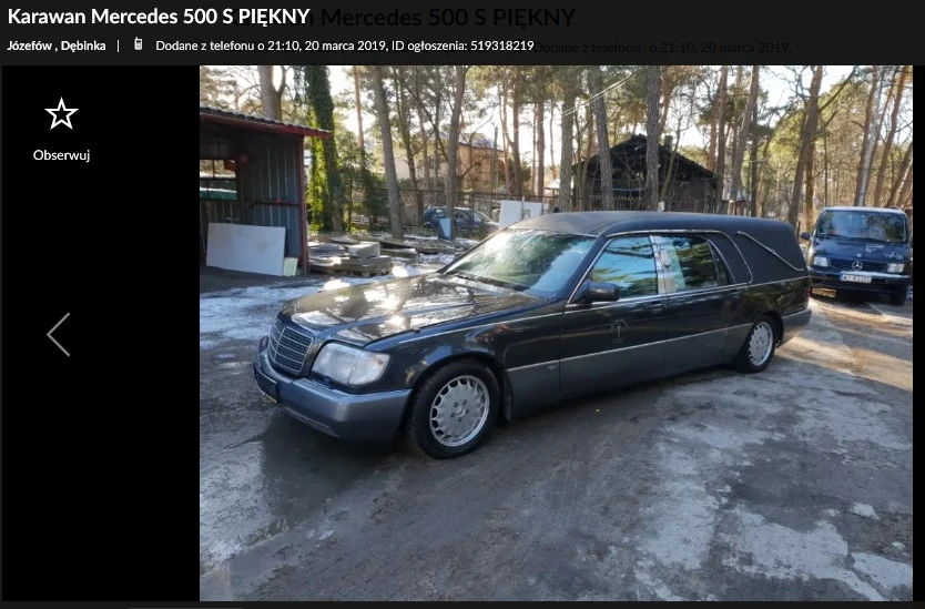 mercedes w140 karawan 