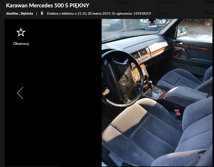 mercedes w140 karawan 