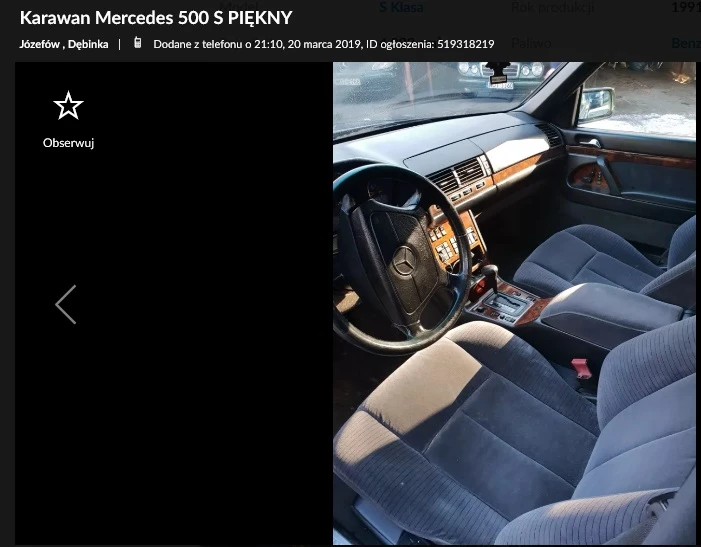 mercedes w140 karawan 