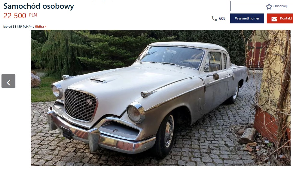 samochody zabytkowe ogłoszenia 