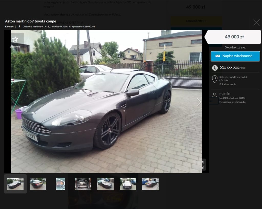 Toyota Celica na sprzedaż 