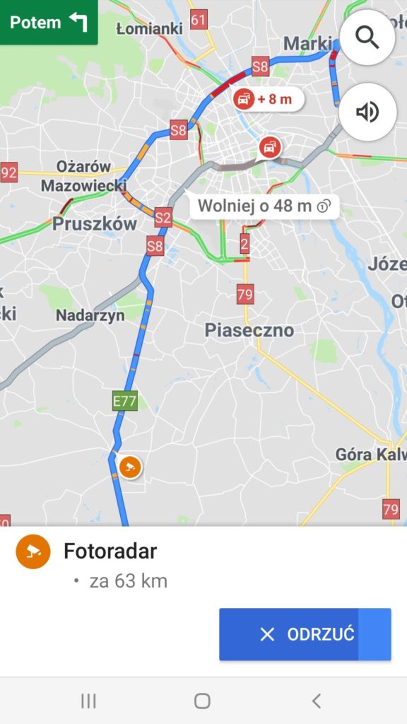 fotoradar Google Maps 