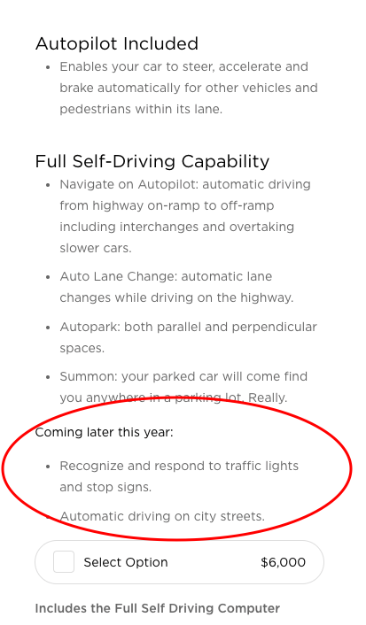 Tesla autonomiczna jazda 