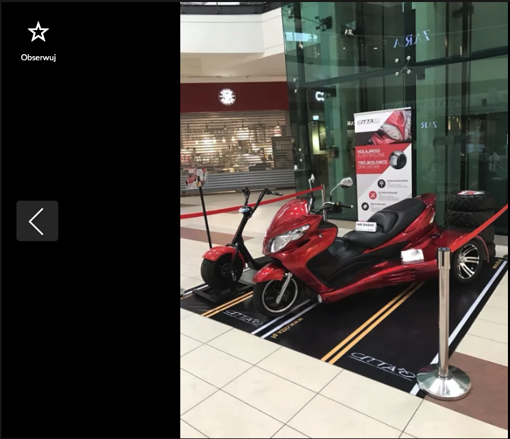motocykl na kat b Citta Triplo 