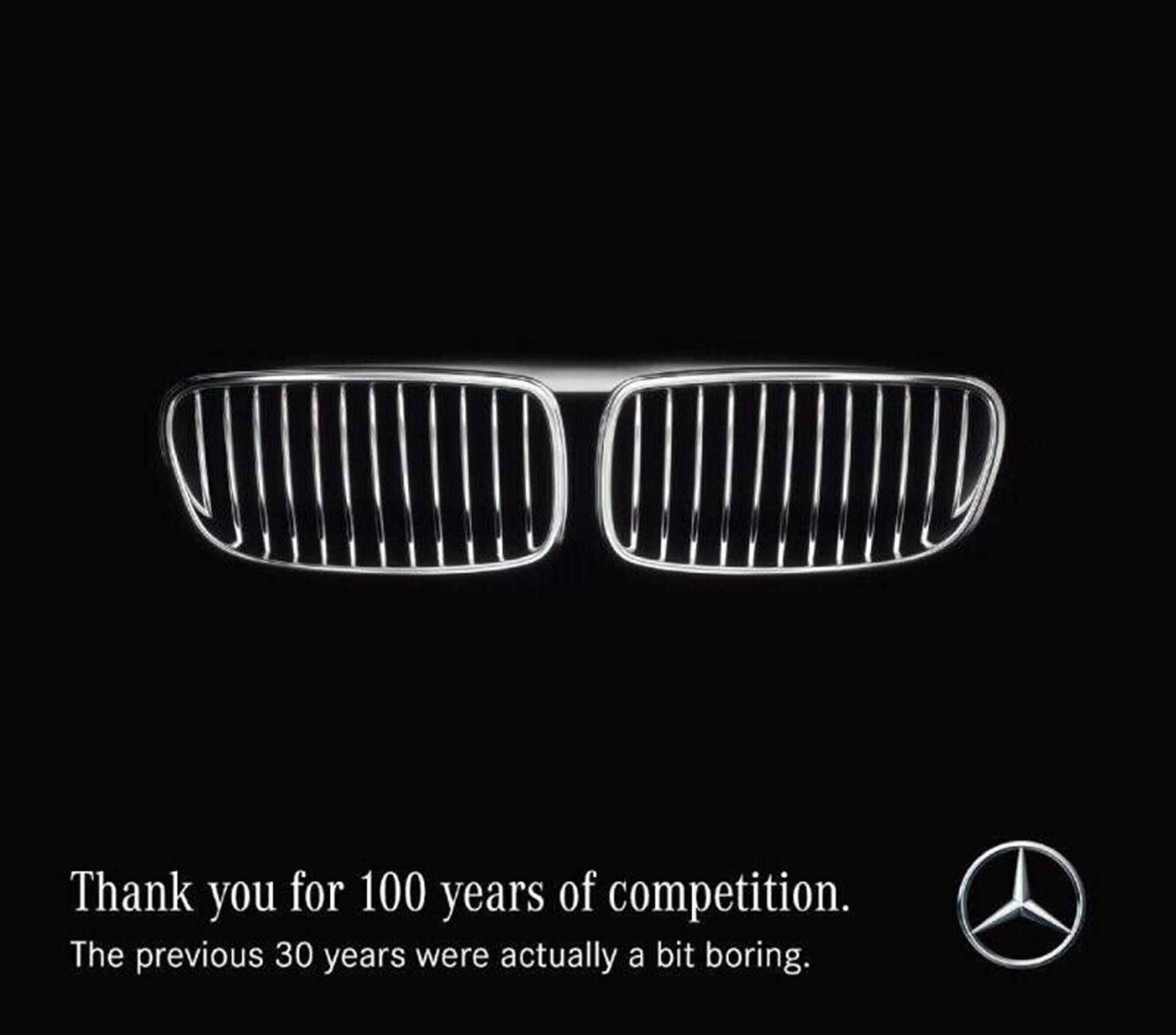BMW Mercedes reklama 