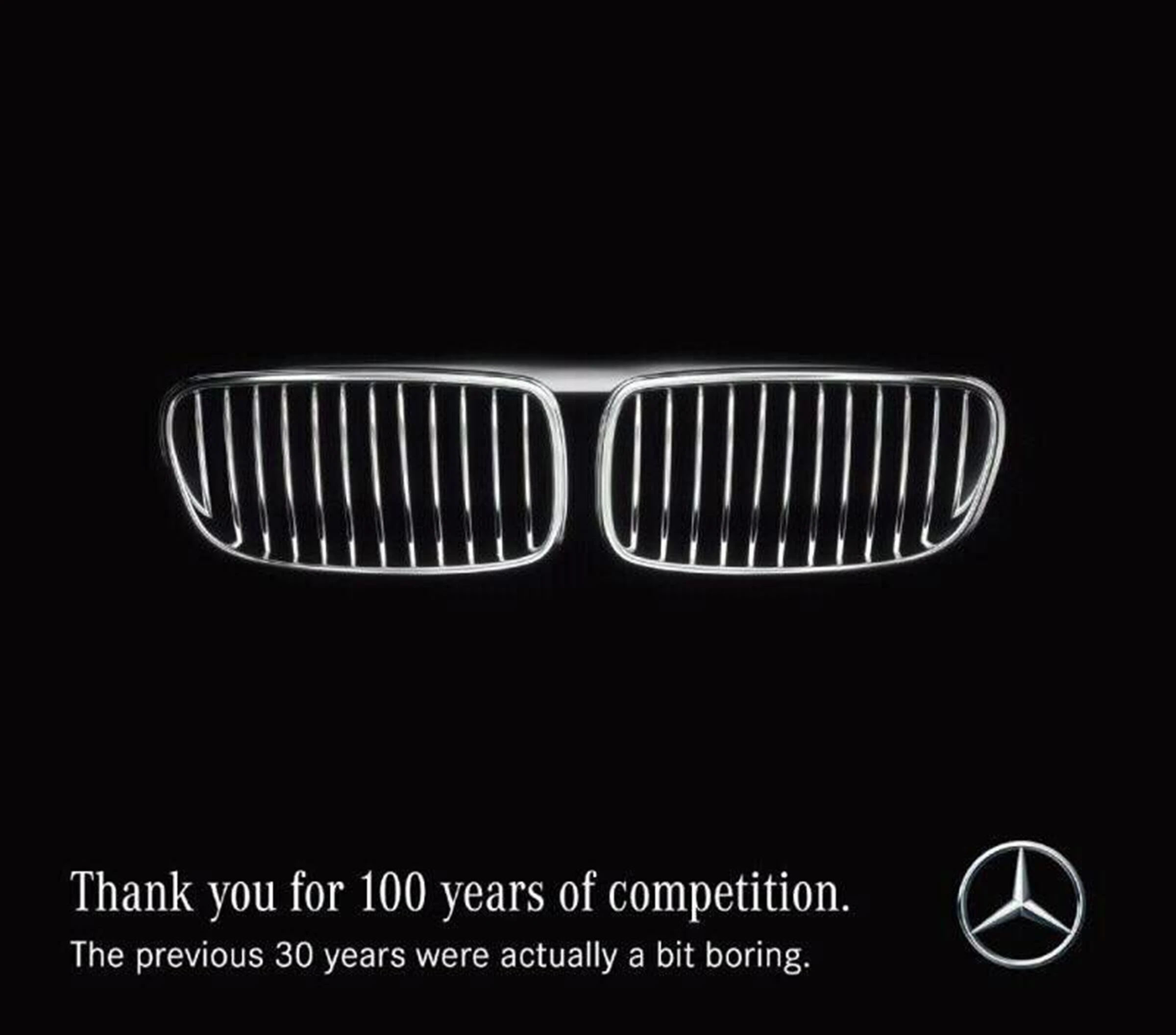 BMW Mercedes reklama 
