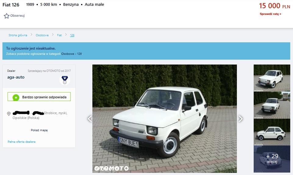 fiat 126p fabrycznie nowy 