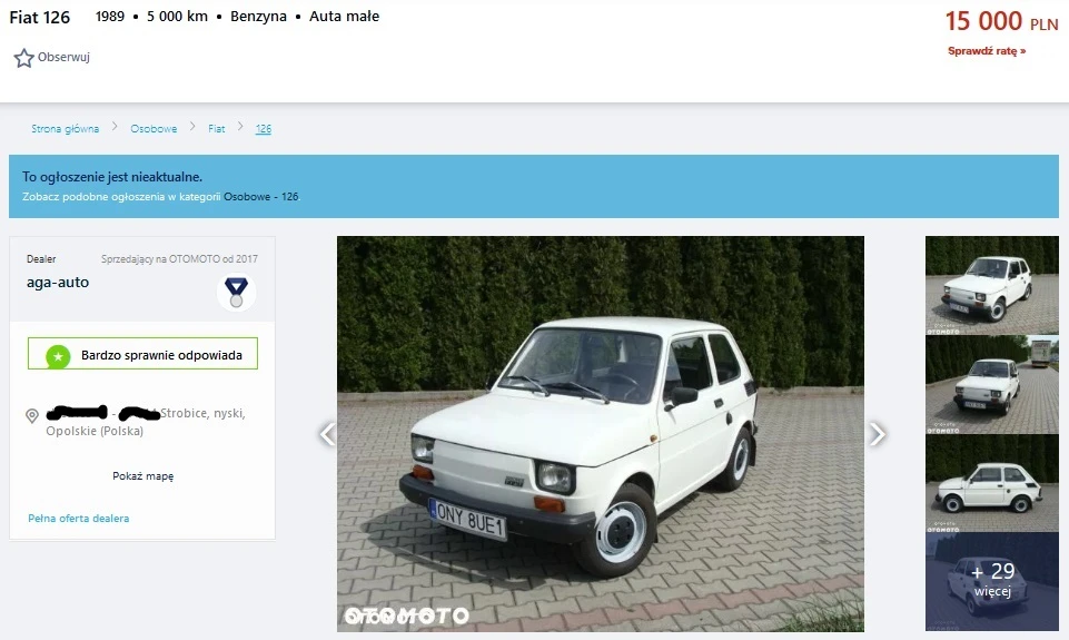 fiat 126p fabrycznie nowy 