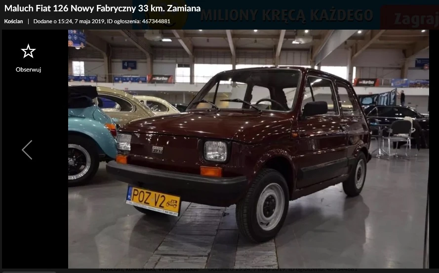 fiat 126p fabrycznie nowy