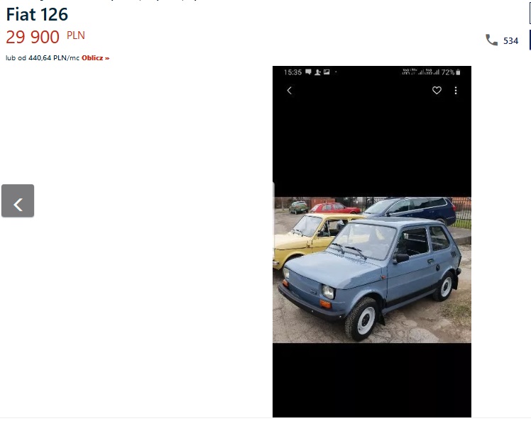 fiat 126p fabrycznie nowy 
