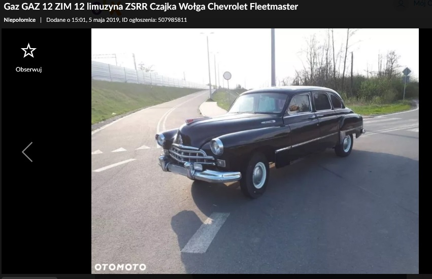 gaz 12 zim na sprzedaż 
