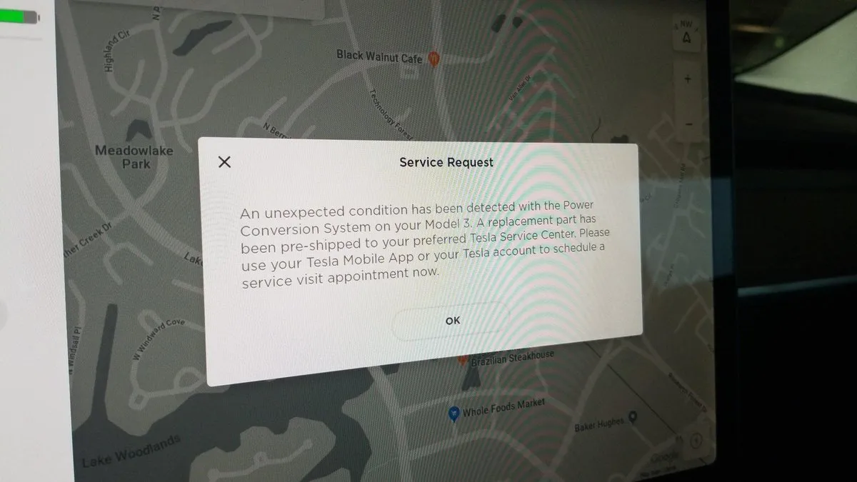 tesla serwis części