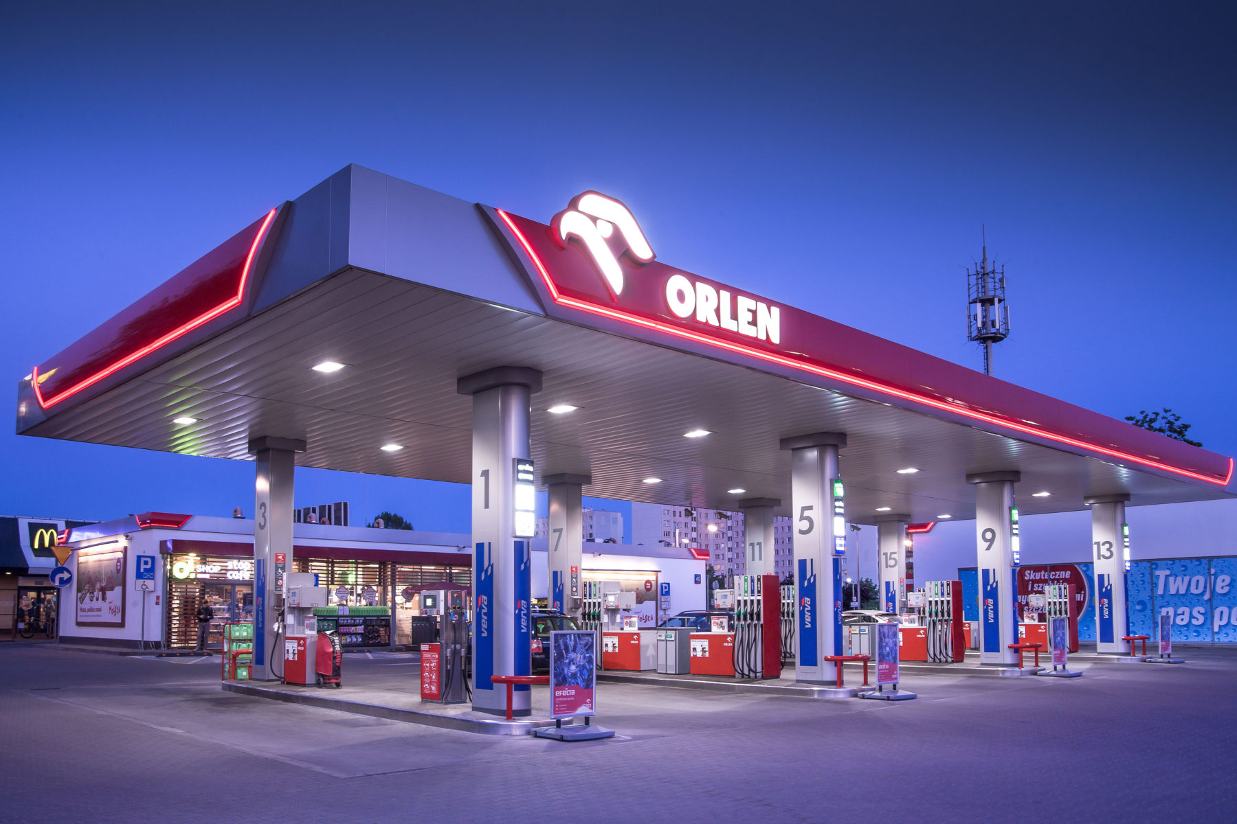 Stacja paliw Orlen kawa 