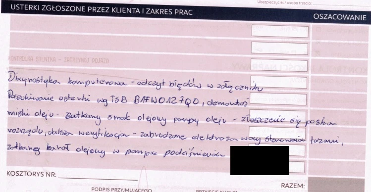 silnik 1.2 puretech awarie