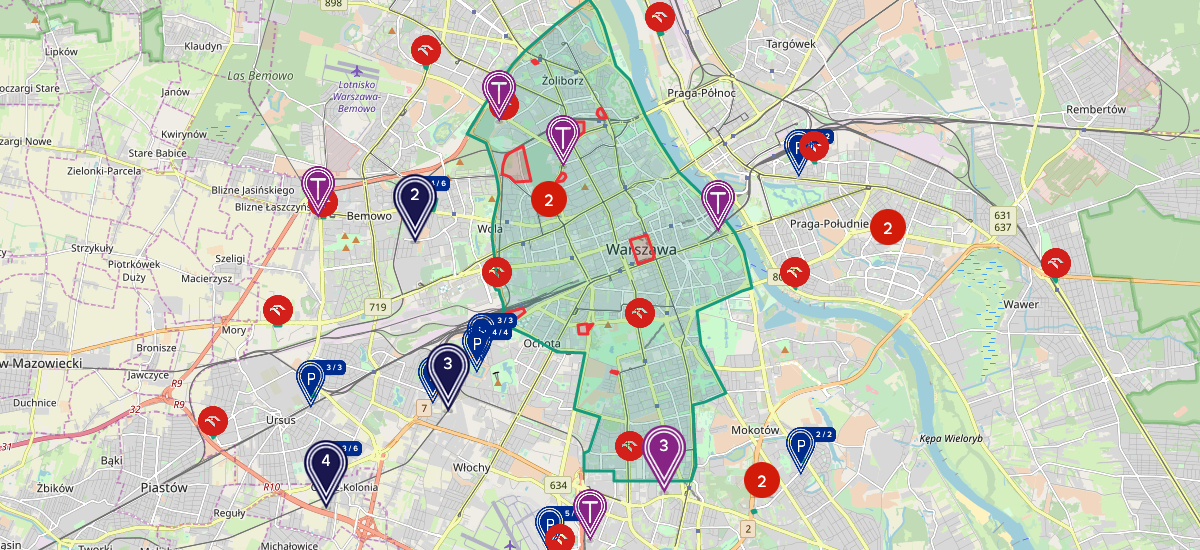 nowa strefa Traficar Warszawa