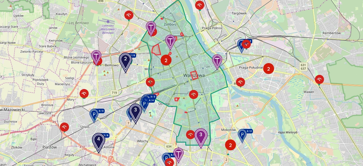 nowa strefa Traficar Warszawa