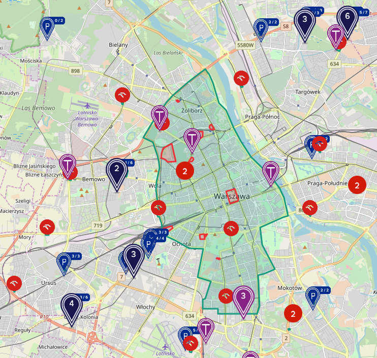 nowa strefa Traficar Warszawa 
