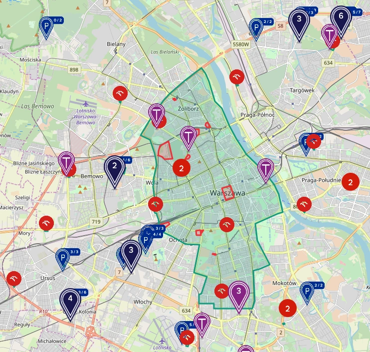nowa strefa Traficar Warszawa