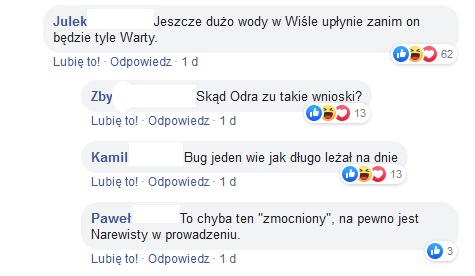 fiat 126p wyciągnięty z rzeki 