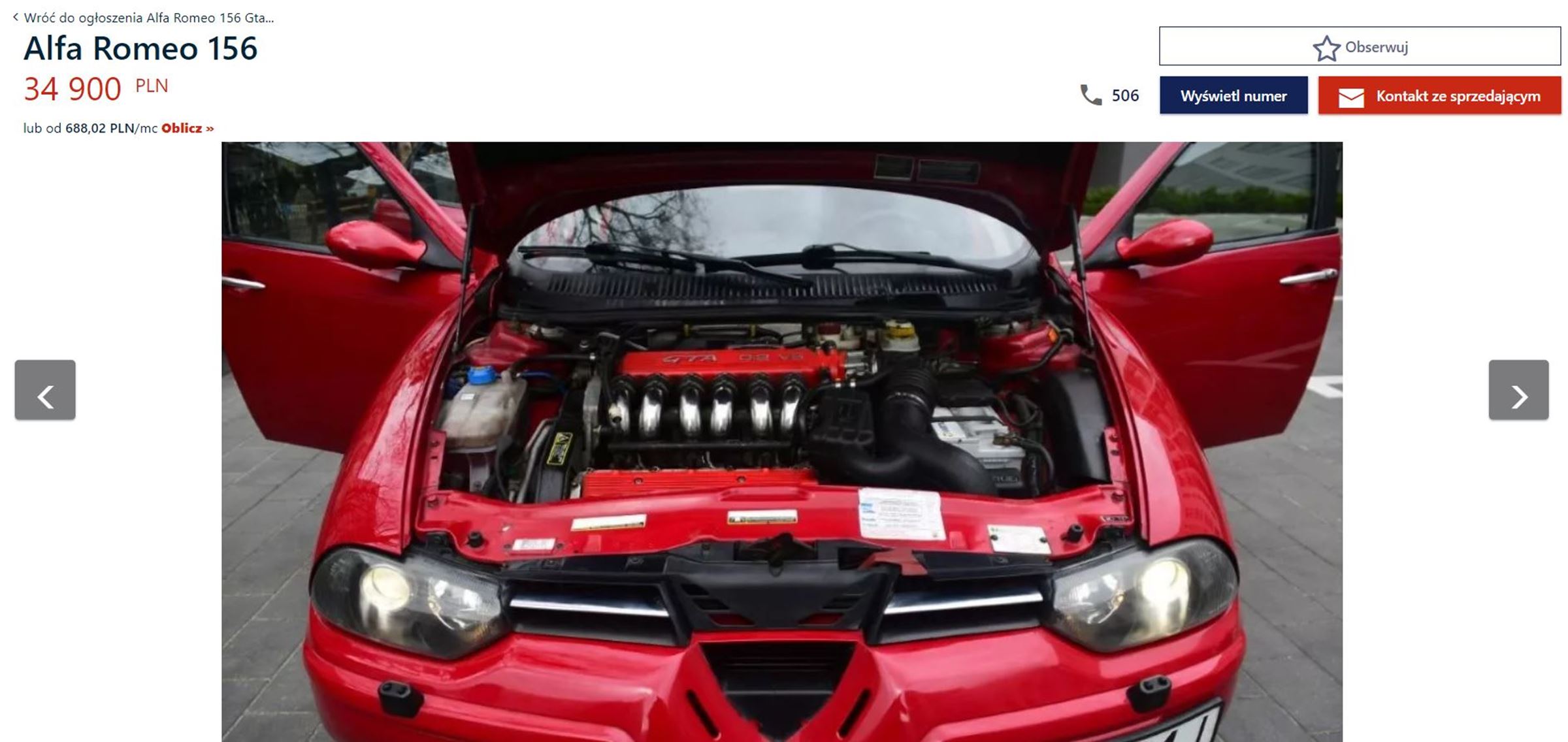 Alfa Romeo 156 GTA na sprzedaż 
