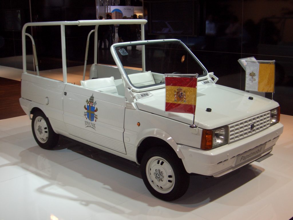 Jan Paweł II papamobile pielgrzymka 