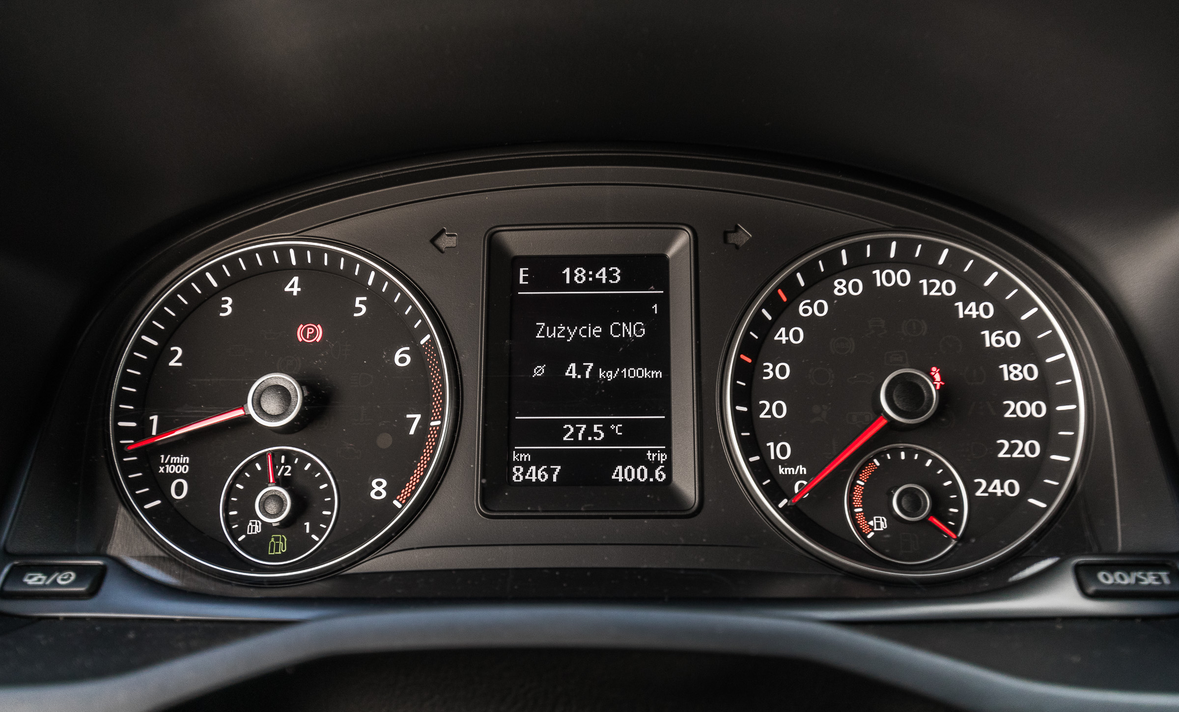 Volkswagen Caddy CNG test 