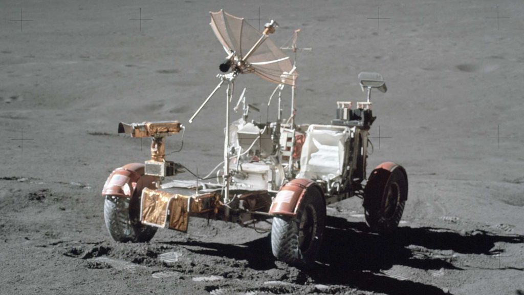 samochód w kosmosie lunar roving vehicle 