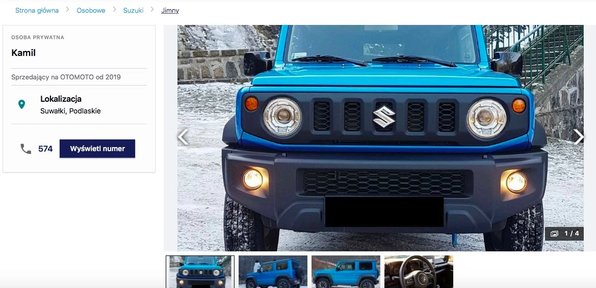 suzuki jimny na sprzedaż