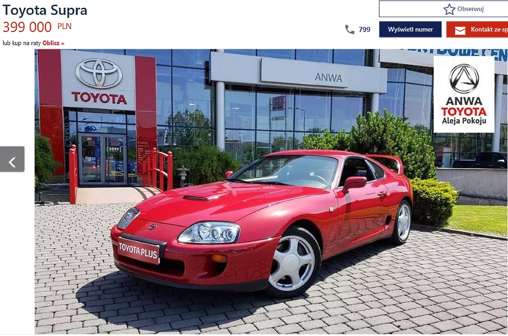 Toyota Supra Turbo Kraków 