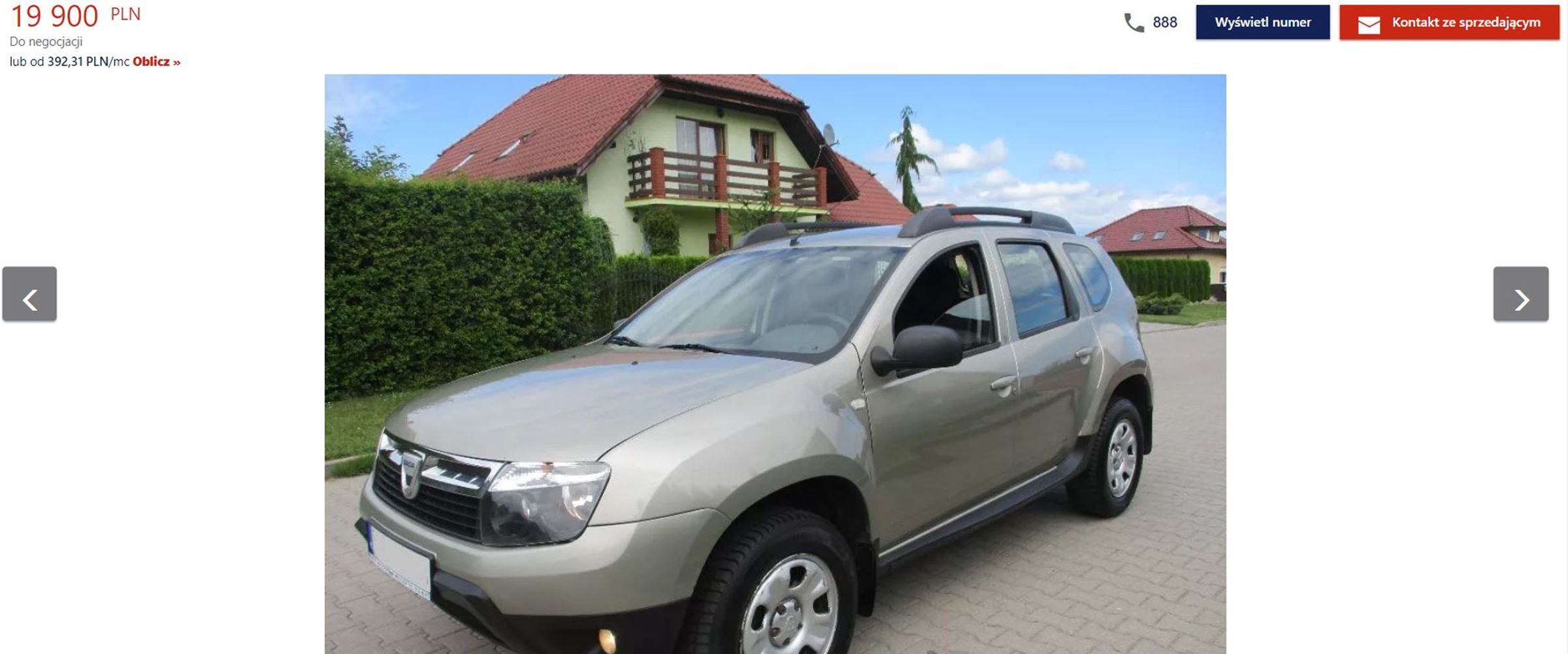 Dacia Duster używana 4x4 